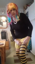 Swedish dirtytalk,Multicolored hair mobile version