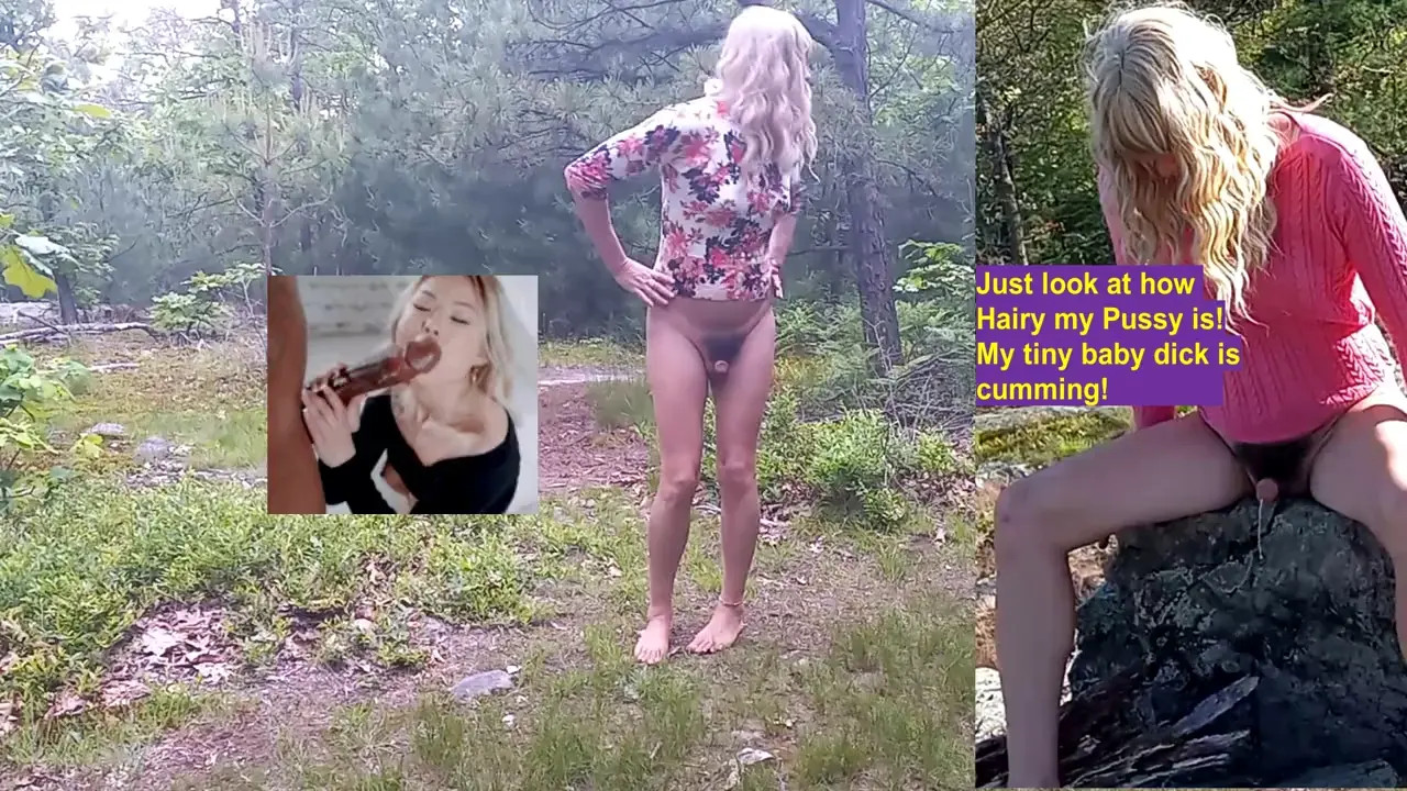 Watch Hairy Pussy MicroDick Slut cumming! tiniest dick! Shemale Porn Videos | TranSexBig.