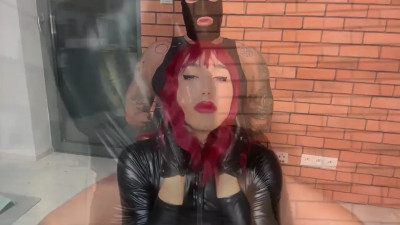 Slave Dominated, Facefucked and Asssucked by Sexy Latex CD