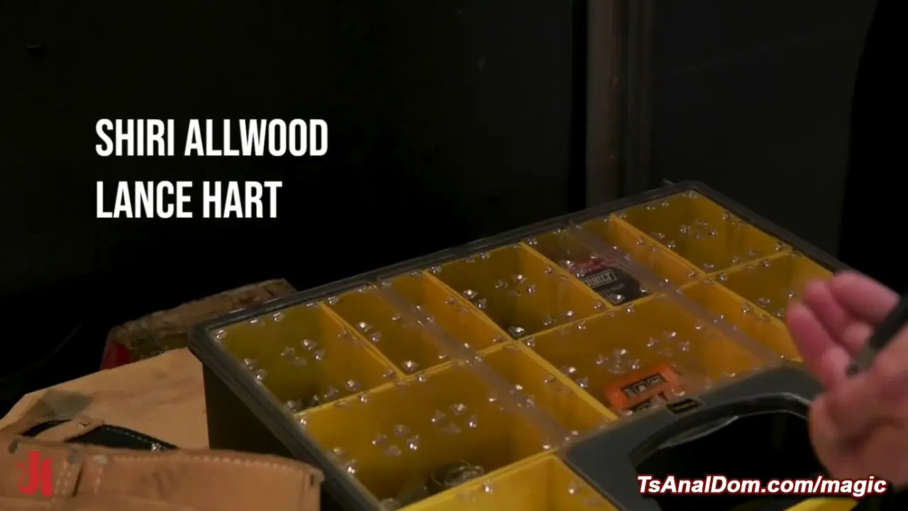 Watch Tied up and gagged shemale Shiri Allwood anal fucked in in the garage Shemale Porn Videos | TranSexBig.