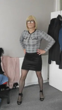 Mature crossdressing secretary