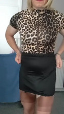 Mature crossdresser cums in a condom and drinks the contents