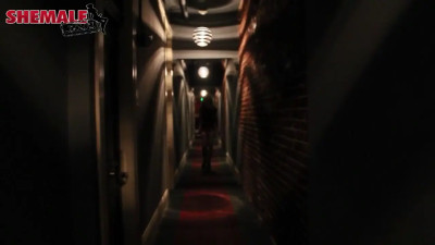 Two Tgirls meet in the hallway and then fuck