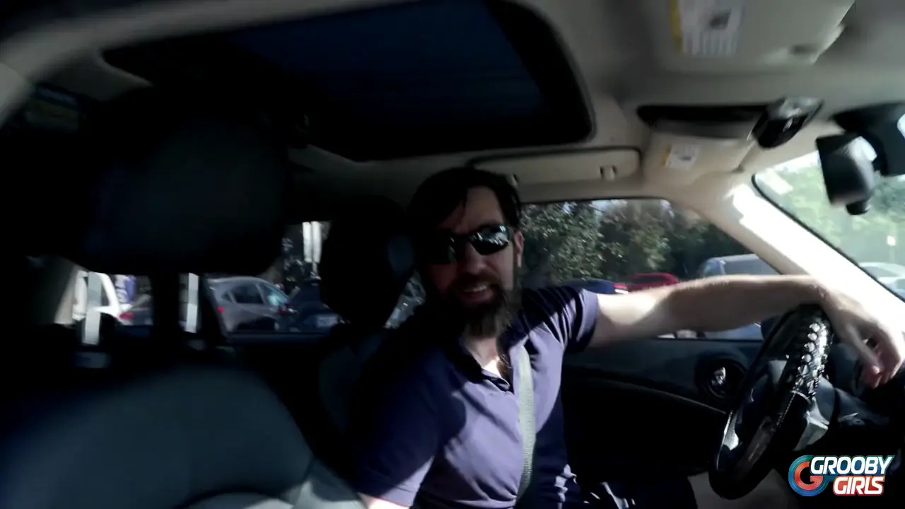 Watch GROOBYGIRLS - Redhead Gets Horny In Car And Driver Fucks Her Shemale Porn Videos | TranSexBig.