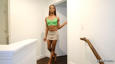 BLACK TGIRLS - Trendy Brat Rides The BBC For Full Pleasure