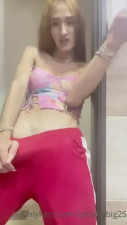 Tgirl shows her monster cock