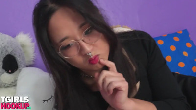 TGIRLSHOOKUP - Cute Submissive Tgirl Gets More Than She Bargained For