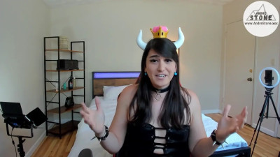 Sexy Trans Asian Bowsette E-Girl Daniella Tea Gets Stuffed