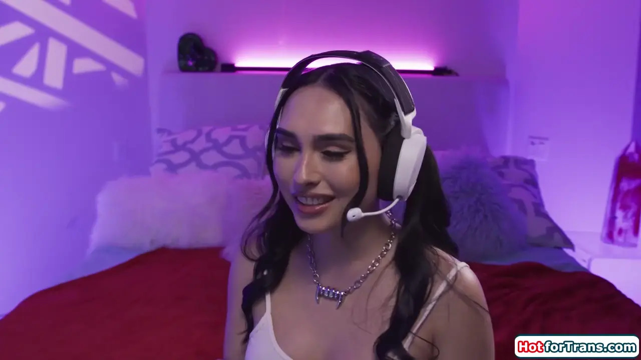 Watch Asian trans gamer girl has gf play with her tranny joystick Shemale Porn Videos | TranSexBig.