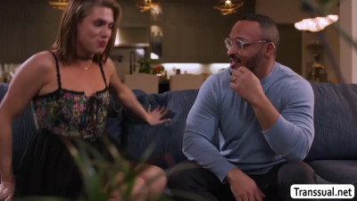 Nasty Trans Woman Kalli Grace suck and ride BBC