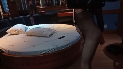 sissygasm with a sausage in ass
