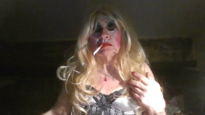 Tranny Tgurl smoking slut Sarah Millward