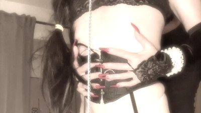 sissy vampire punishes visitor