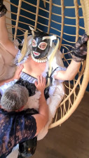 Guy in lingerie suck sissy maid