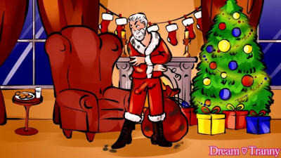 Hot trans gets fucked hard by santa