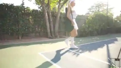 After playing Tennis