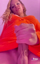 Hot Blonde Dirty Talk & Cum