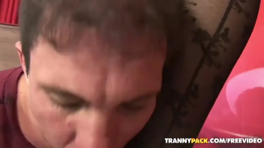 Watch Stunning tranny in black lingerie gets loads of cum all over her tits Shemale Porn Videos | TranSexBig.