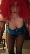Bitch in blue dress