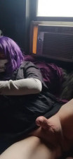 Jacking and cumming with Raven LeTrap
