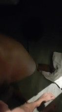 Playing with big black shemale dick