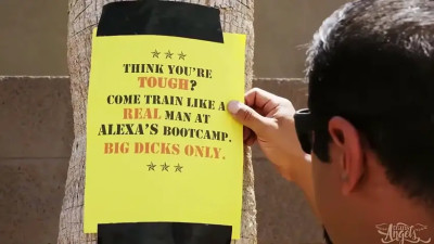 Alexa Scout face fucks & dominates a muscled guy!