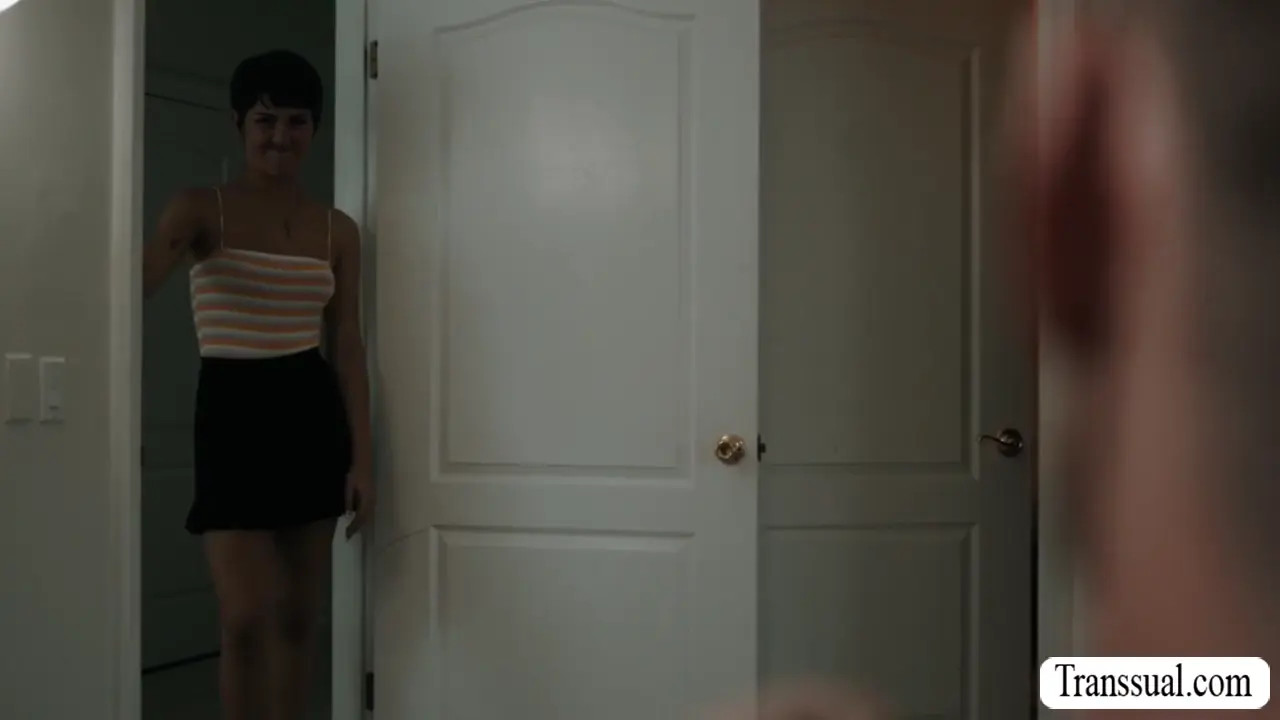 Watch Lovely shemale gives horny friend extra hand Shemale Porn Videos | TranSexBig.