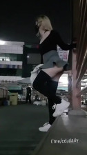Asian girl at the railing