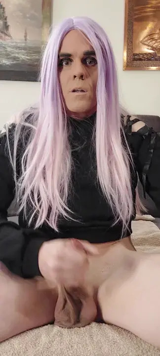 Watch Purple haired slut Shemale Porn Videos | TranSexBig.