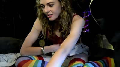 Cute Retro Girl Jerkoff Session