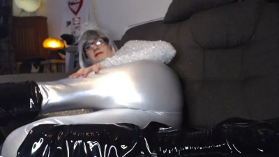 Shiny Silver Leggings