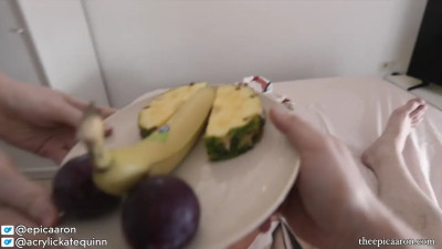 Fucking Kate Quinn during breakfast in bed