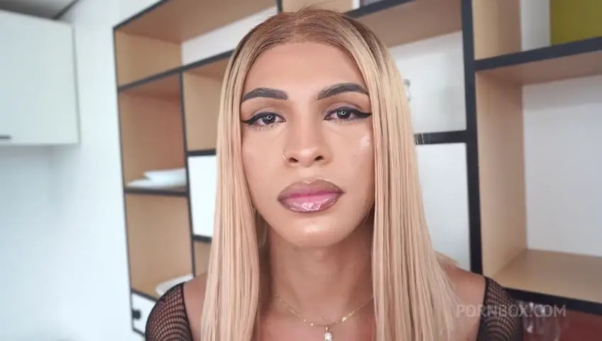 Watch Melissa Ninfetinha Very Horny TS Blonde Fucked by Huge White Cock Shemale Porn Videos | TranSexBig.