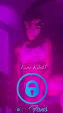 Femboy Ezra_Kyle25 seductively dances in pink lace lingerie on onlyfans pt6