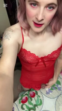 Ahegao sissy cums