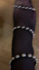 Sexy crossdresser feet in nylon and high heels fetish sandals
