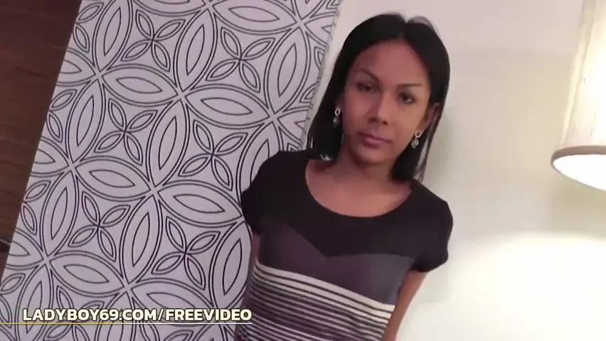 Watch Petite Asian shemale in black panties teases with her shaved cock Shemale Porn Videos | TranSexBig.