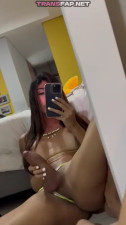 Big Tits Latina Trans Huge Mirror Cumshot