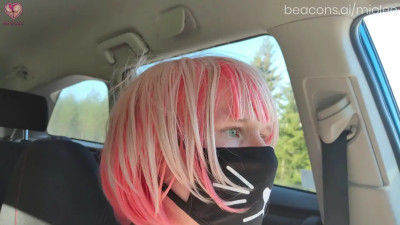 Flashing and Masturbating for Traffic got Caught and Cumshot