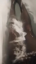Bathing in full nylons