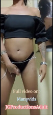 Trans Girl Desperate to pee in black Panties - Teaser
