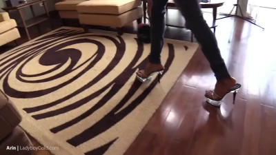 Arin Ripped Jeans on a Big Cock