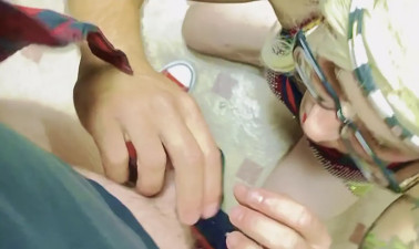 Another blowjob with hot cum in mouth