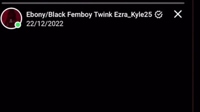 Black Crossdresser Femboy Twink Ezra_Kyle25 gets fucked by masked big black hunk daddy