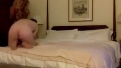 Ebony shemale takes care of a mature dude