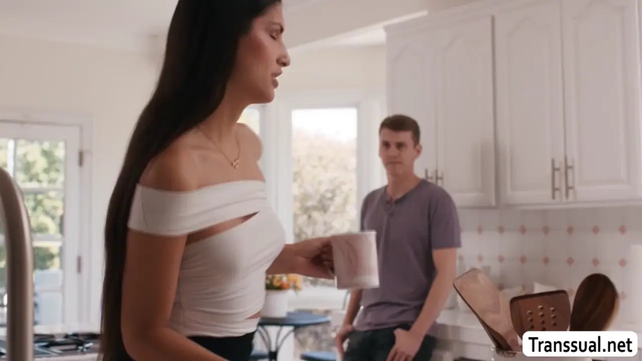 Watch Fuck my asshole after we finish this coffee! Shemale Porn Videos | TranSexBig.