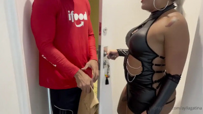 Shemale fucking 2 slaves