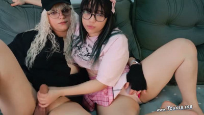 Online Date with My Trans GF Turns into a Sneaky Mutual Handjob Hookup