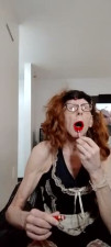 Paulette in red petticoat