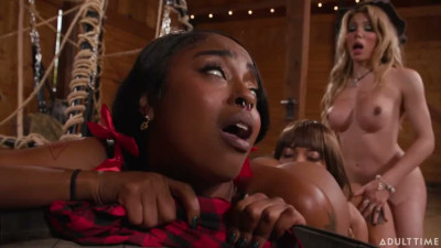 2 Gorgeous Horny Trans Fuck A Cute Black Teen